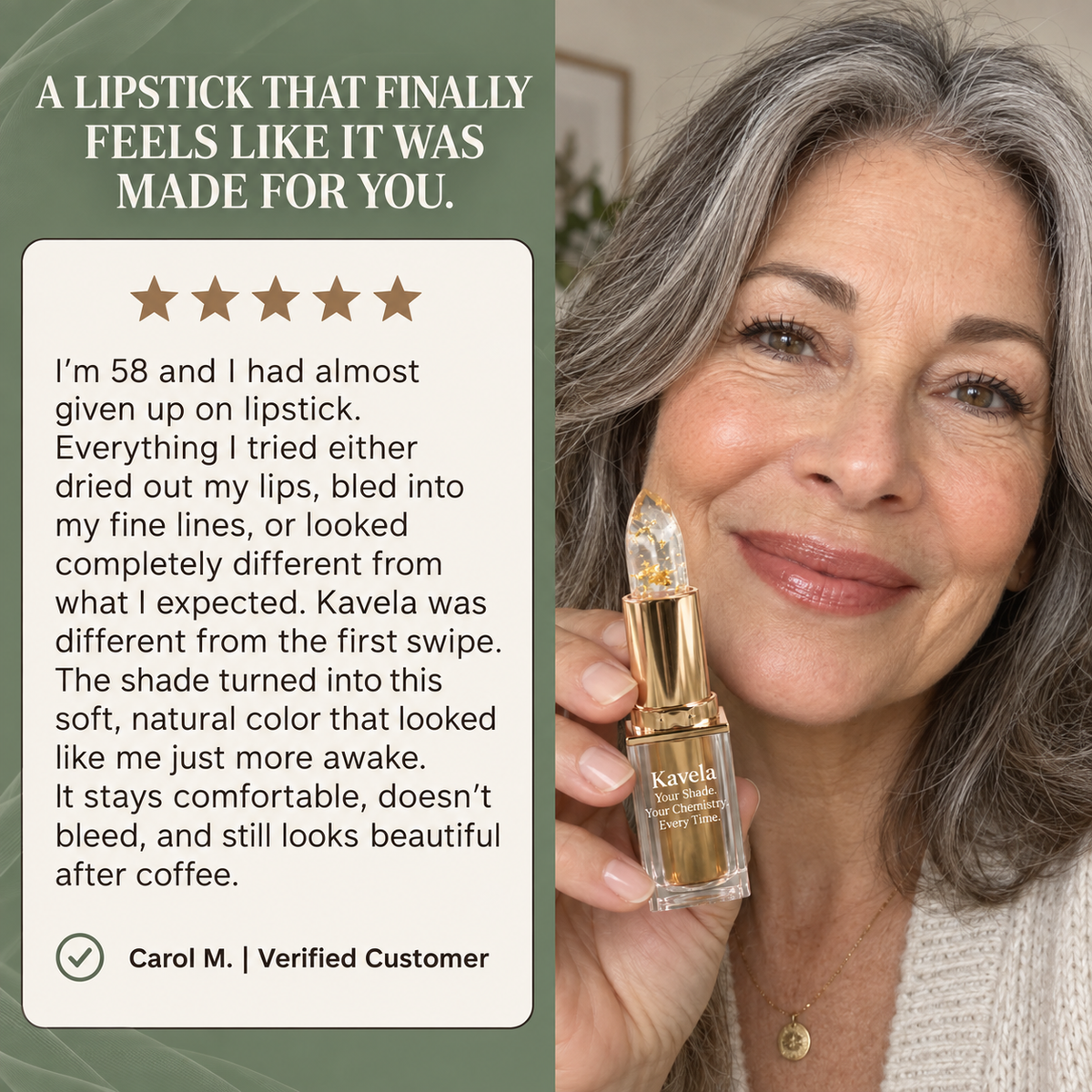Kavela pH-Adaptive Lipstick