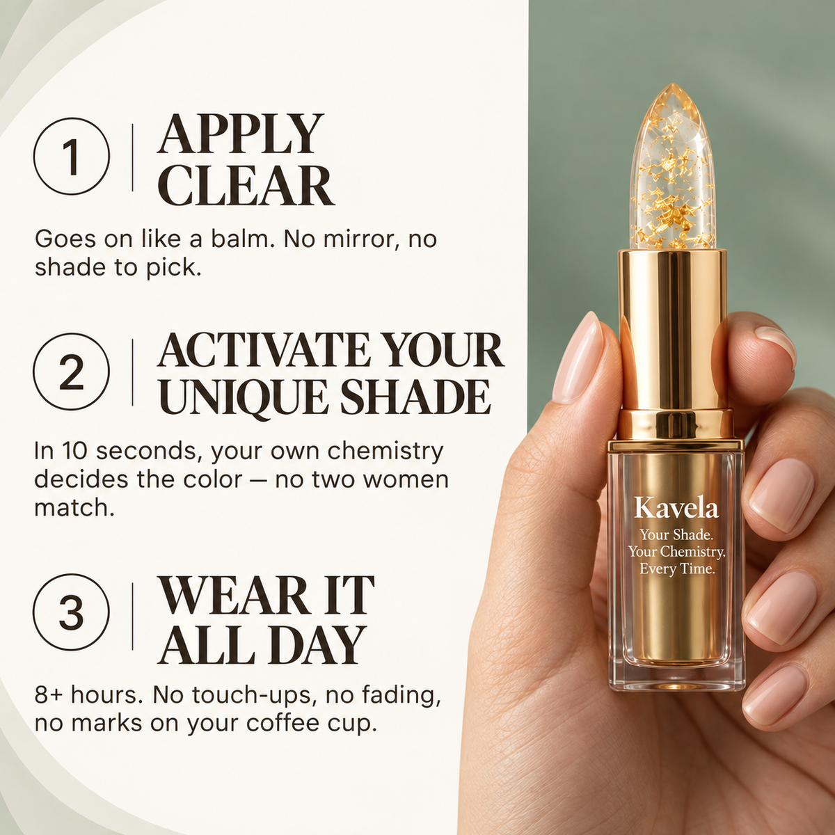 Kavela pH-Adaptive Lipstick